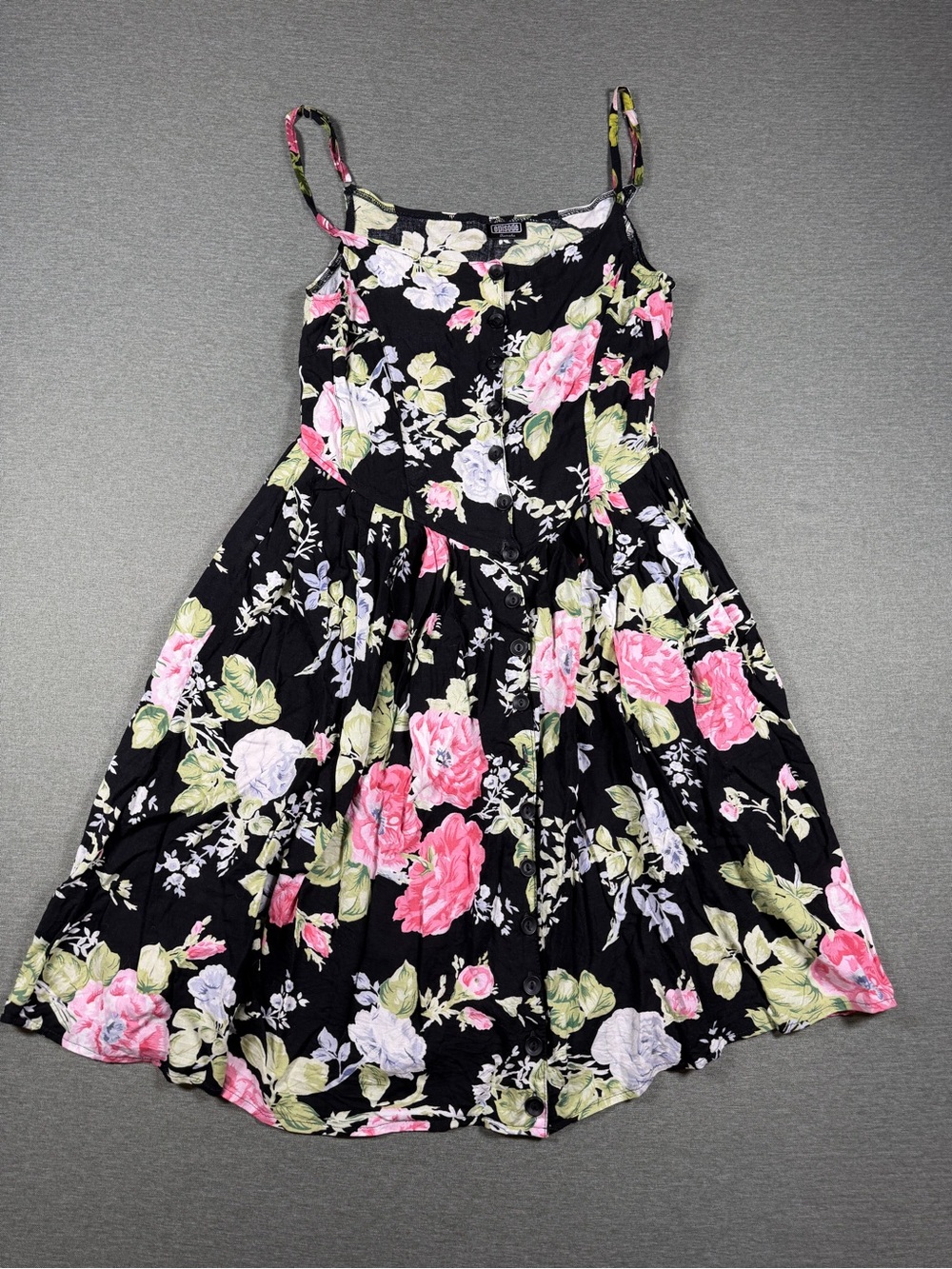 Floral Spaghetti-Strap Dress